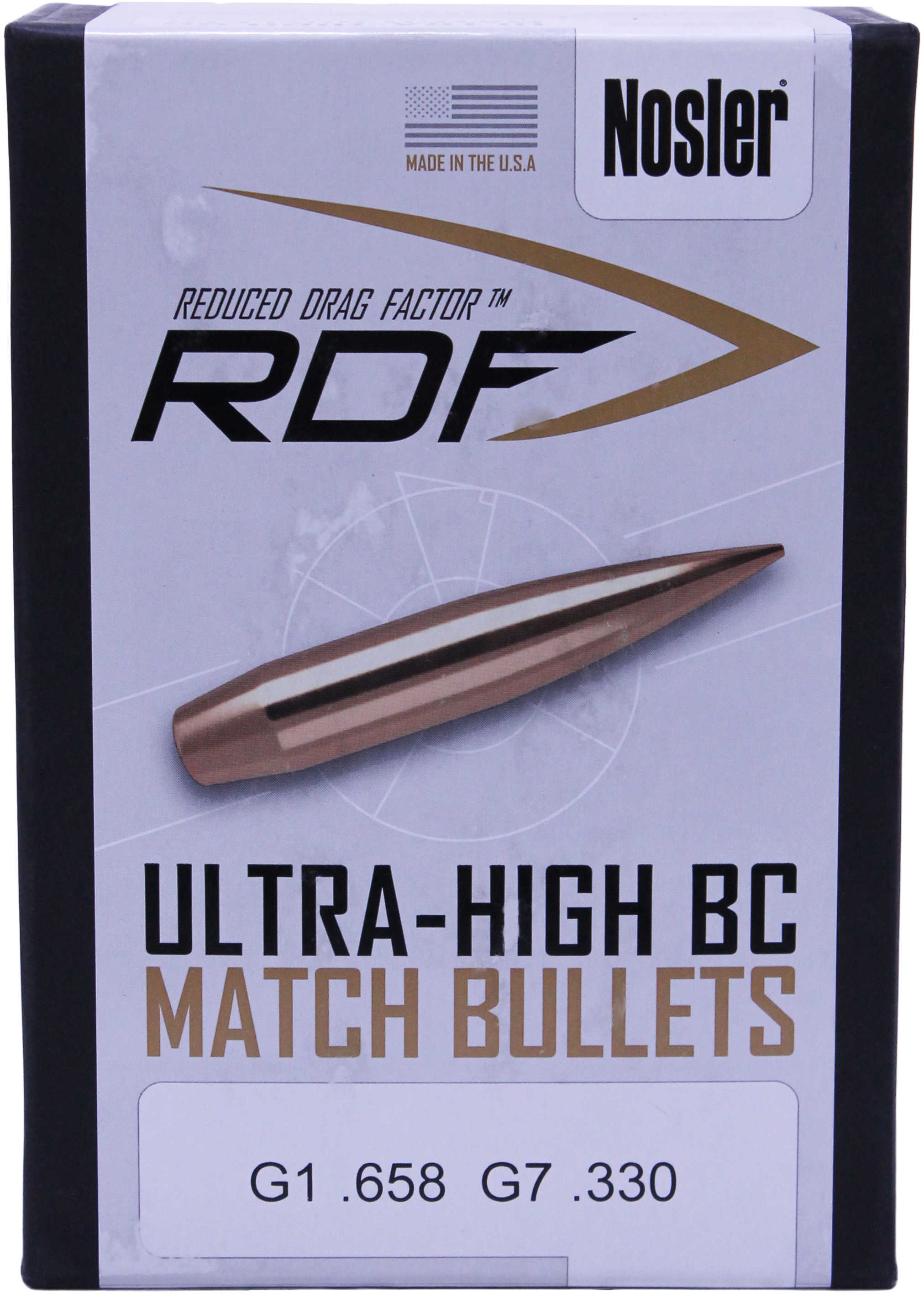 Nosler 49825 RDF 6.5mm .264 140 GR Hollow Point Boat Tail (HPBT) 500 Box