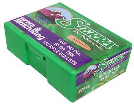 Sierra 7295 Tipped MatchKing 6mm .243 95 Grains TMK 100 Box