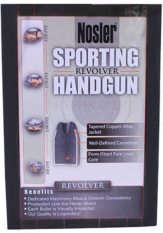 Nosler Sporting Handgun Revolver Bullets .38 Cal .357" 158 Gr JHP 250/ct