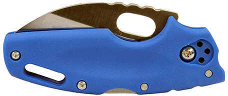 Cold Steel Cs-20LTB Tuff Lite 2.50" Folding Plain AUS 8A Blade Blue Griv-Ex Handle