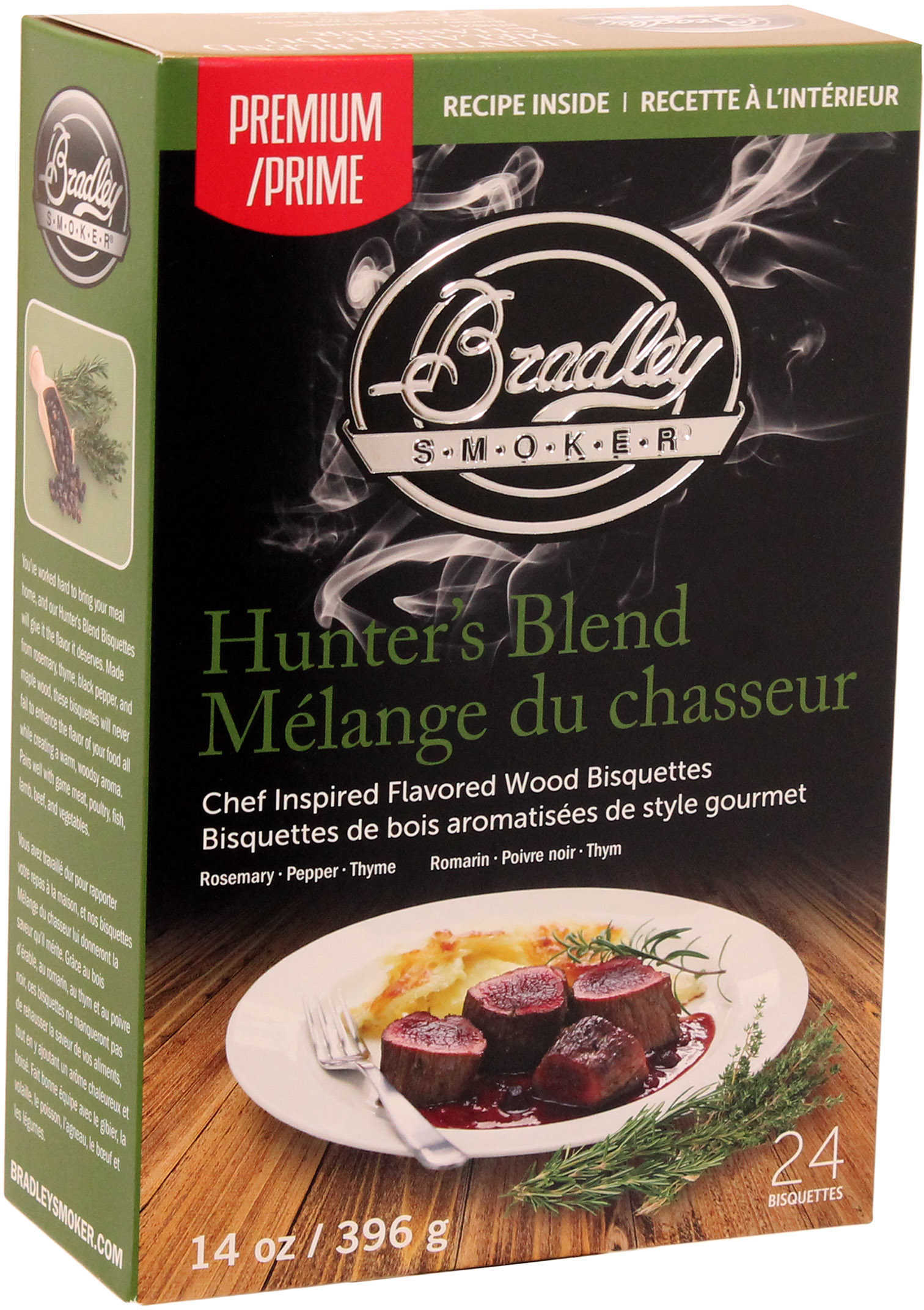 Bradley Smoker HUNTER'S Blend BISQUETTES 24 Pack