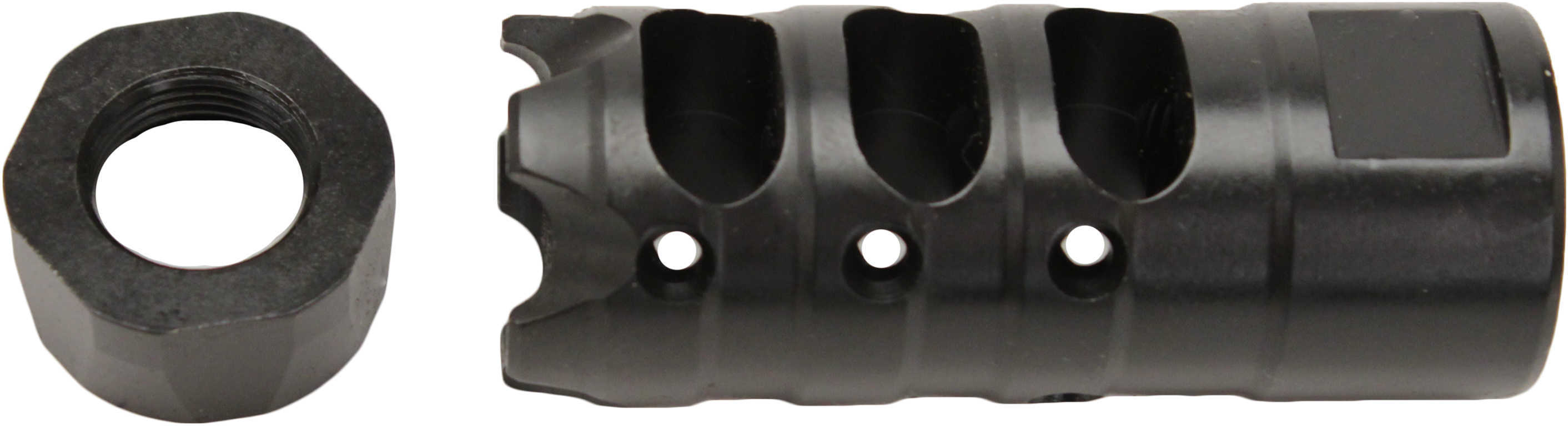 Patriot Ordnance Factory 00308 Triple Port 223 Rem/5.56 NATO Muzzle Brake 1/2"-28 tpi Black Nitride Steel