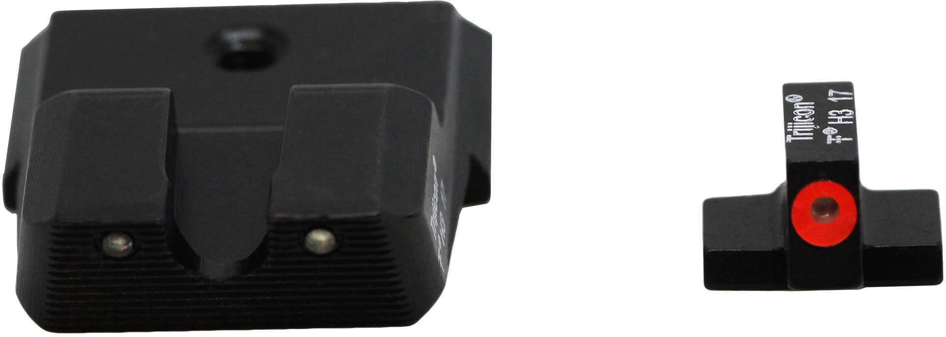 Trijicon 600851 HD XR Night Sight Set Green Tritium/Orange Outline Front, Green Tritium Rear, Black Frame Fits S&W M&P/M