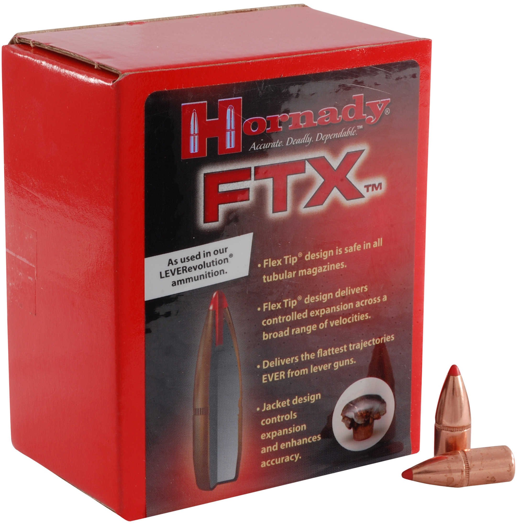 Hornady FTX Rifle Bullets .25 Cal .257" 110 Gr FTX 100/ct