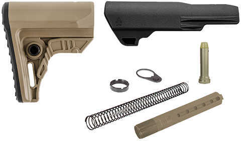 Leapers Inc. - UTG UTG PRO Mil-spec Stock Kit Black Finish Fits AR-15 Compact Size Includes Cheek Rest Plus Removable Ex