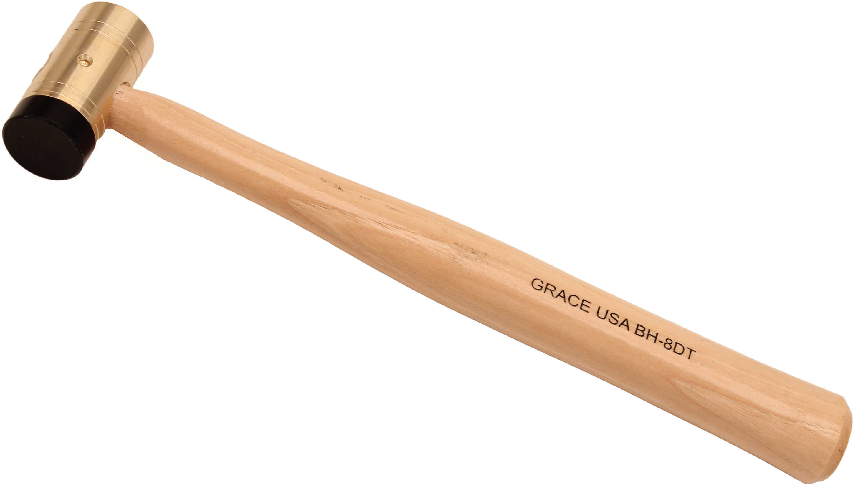 Grace USA Delrin Tipped Brass Hammer- 8 oz