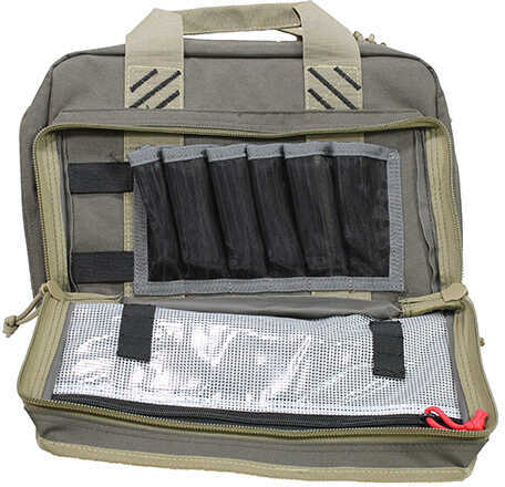 G*Outdoors GPS-1310PCRK Quad Pistol Range Bag With Visual Id Storage System Side Pockets Mag & Rifle Gr