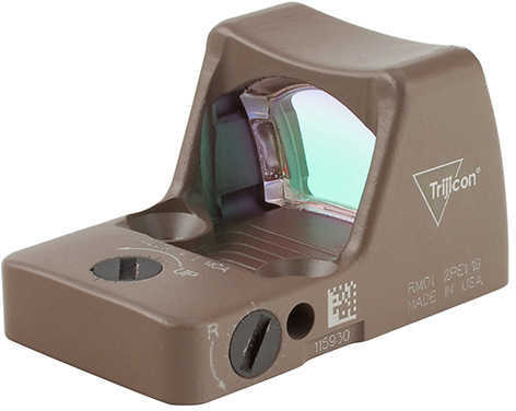 Trijicon 700624 RMR 1x 3.25 MOA Red Dot Flat Dark Earth Cerakote CR2032 Lithium (1)