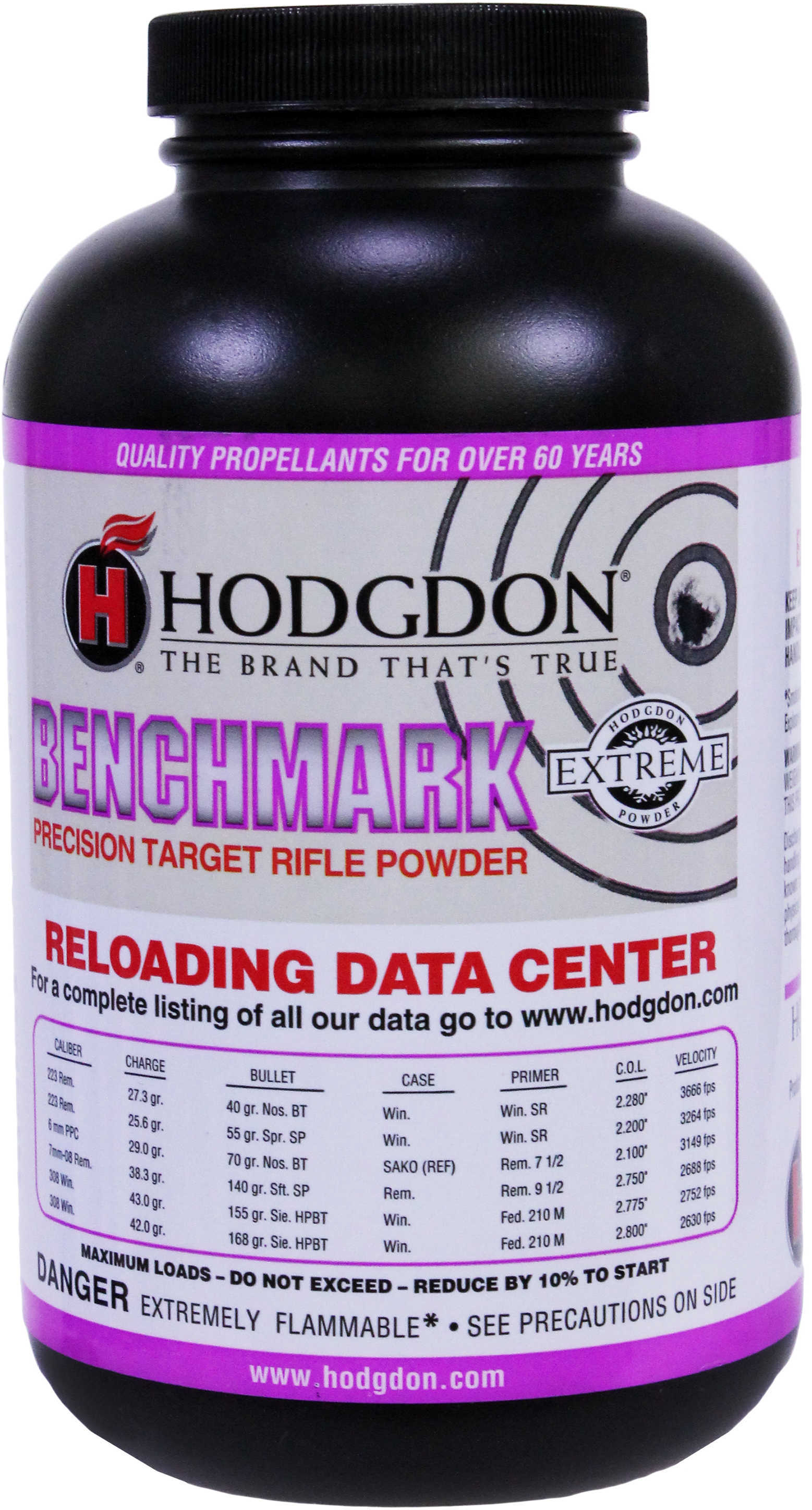 Hodgdon Benchmark Smokeless Powder 1 Lb