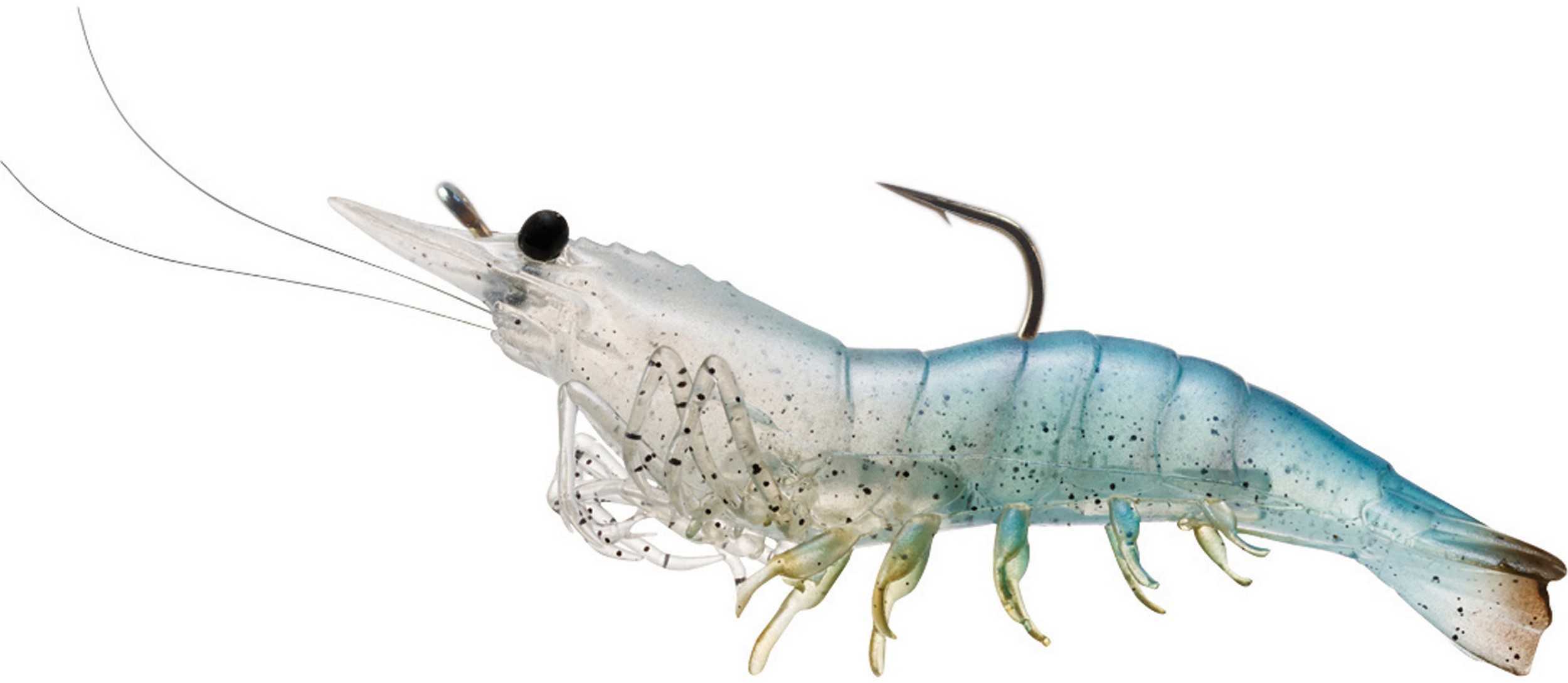 LT RIGGED SHRIMP 3" WHITE
