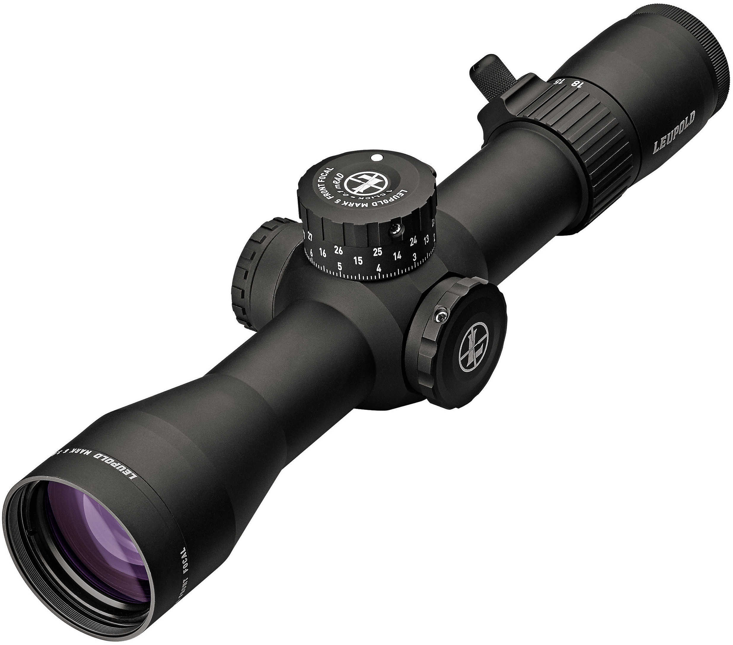 Leupold 173299 Mark 5HD M5C3 3-18x 44mm Obj 28.40-5.80 ft @ 100 yds FOV 35mm Tube Black Matte Finish Tremor 3 (FFP)