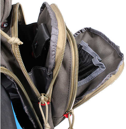 G*Outdoors GPS-1711ROBP Handgunner Rolling Range Bag With 4 Gun Cradle Rifle Green W/Khaki Trim
