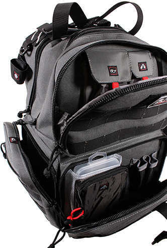 G*Outdoors GPS-T1612BPG Tactical Range Backpack Gray 1000D Nylon 3 Handguns