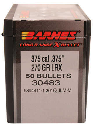 Barnes Bullets 375 Caliber LRX Long-Range Hunting 270 Grains Boat Tail Per 50 Md: 30483