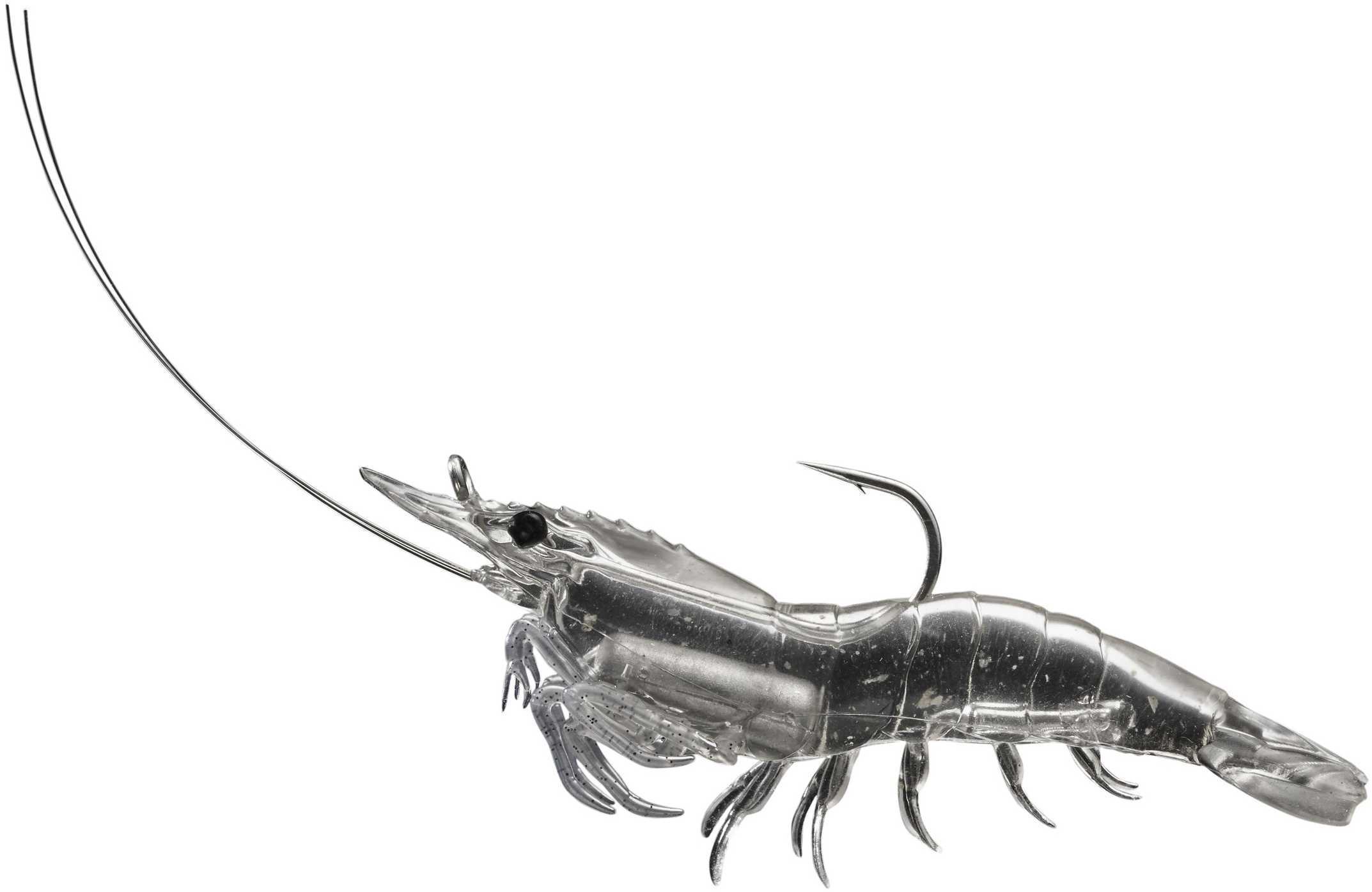 LT RIGGED SHRIMP 3" CLEAR