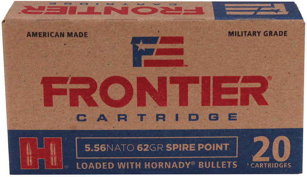 5.56mm Nato 62 Grain SPIRE POINT 20 Rounds Hornady Ammunition
