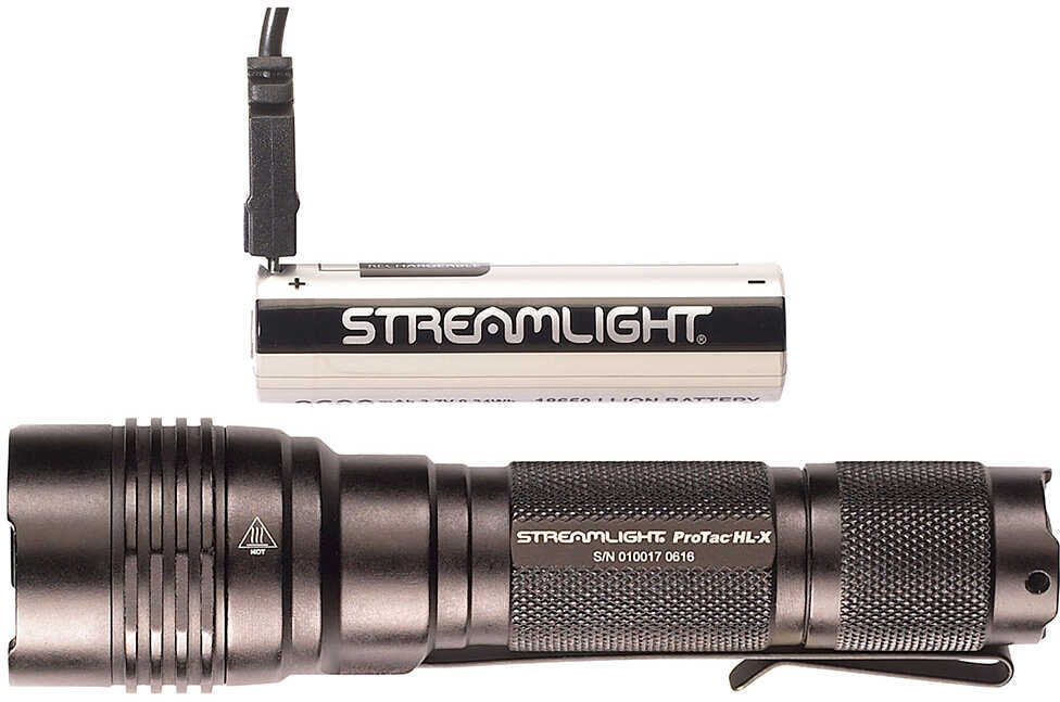 Streamlight Pro-Tac HL-X USB Rechargeable Flashlight, 1000 Lumens, Aluminum, Black