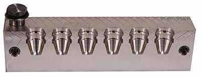 Lee Semi-Wadcutter Pistol Mould (Handles Sold Separately) - 6 Cavity .452" 200 Gr