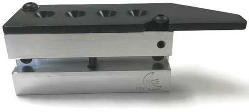 Bullet Mold 4 Cavity Aluminum .321 caliber Gas Check 188gr with Round/Flat nose profile type. Designed for use