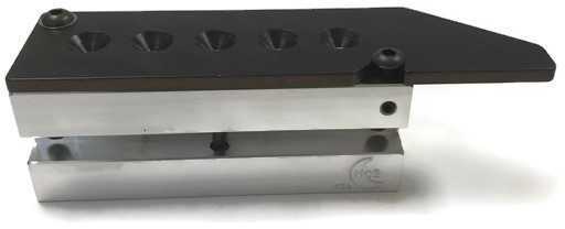 Bullet Mold 5 Cavity Aluminum .378 caliber Gas Check 270gr with Flat nose profile type. This is designed