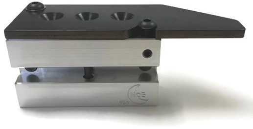 Bullet Mold 3 Cavity Aluminum .358 caliber Gas Check 128gr with Round Nose profile type. The classic