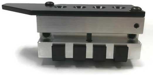Bullet Mold 4 Cavity Aluminum .357 caliber Boat tail 136gr with Flat nose profile type. design for use i