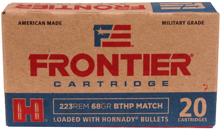 223 Rem 68 Grain Boat Tail Hollow Point 20 Rounds Hornady Ammunition 223 Remington