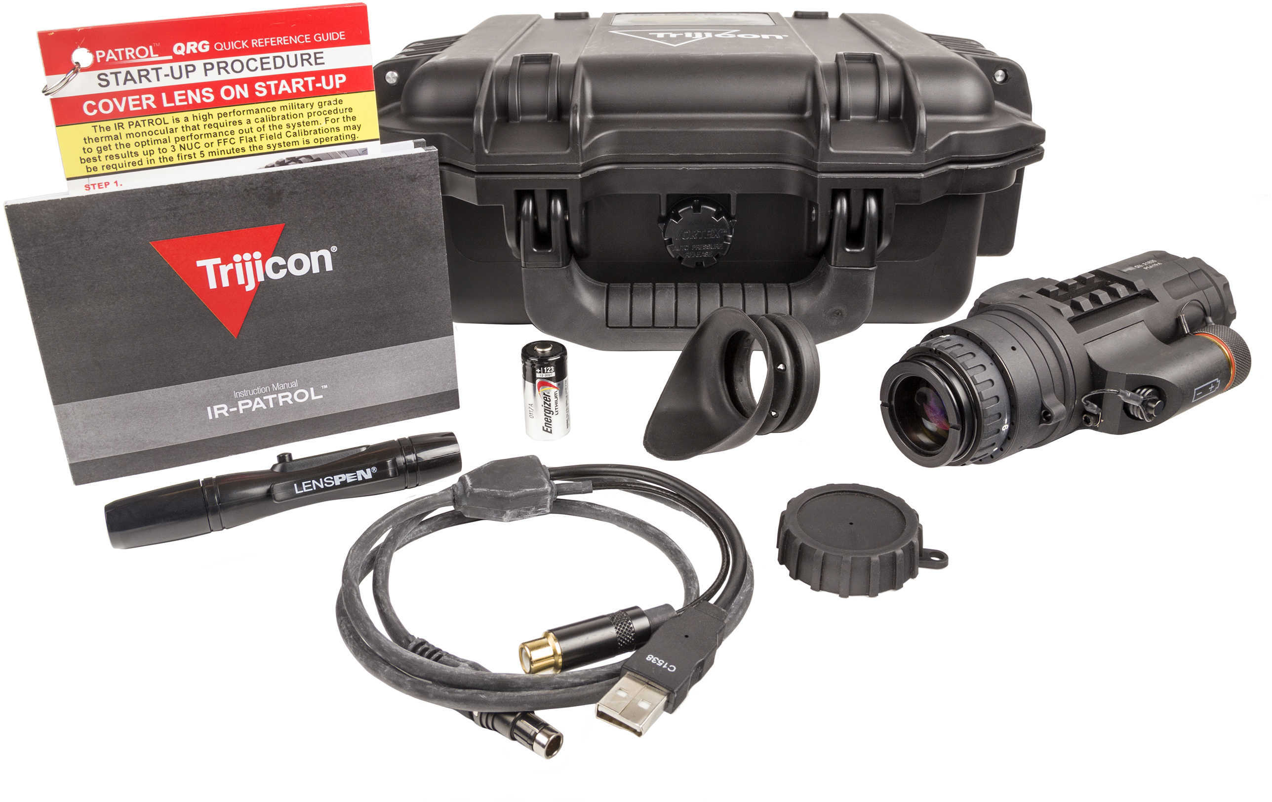 Trijicon EO IRMO100C IR-Patrol IRMO-100 Thermal Matte Black 1X 19mm 640X480, 12 Micron, 30Hz Resolution, Download Card &