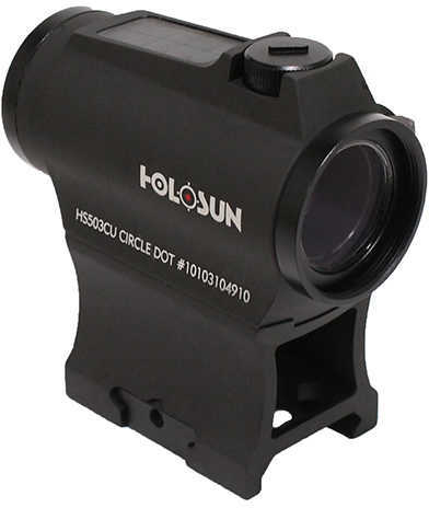 Holosun HS503CU Classic 1x 65 MOA Ring/2 Red Dot Black CR2032 Lithium