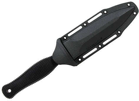 Cold Steel Cs-10BCTL Counter TAC I 5" Fixed Spear Point Plain Stone Washed AUS-8A SS Blade/ Black Textured Kray-Ex Handl