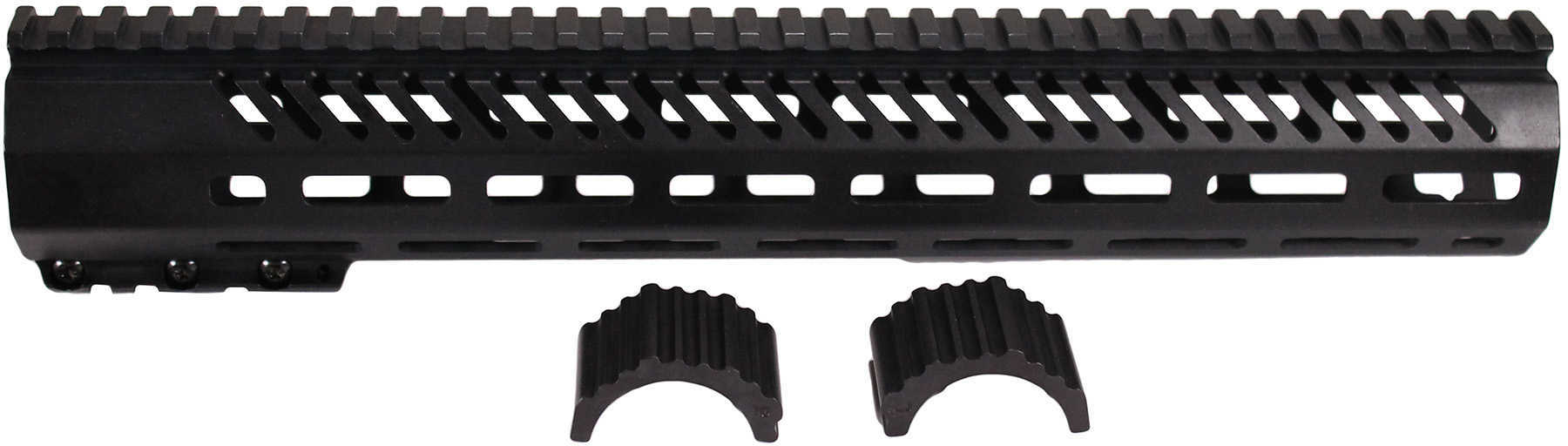 Mission First Tactical TMARFF13MRS Tekko AR Free Float M-Lok Rail System 13.5" 6061 Aluminum Black Hard Coat Anodized