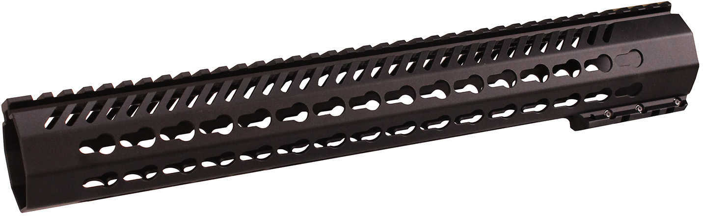 Mission First Tactical TMARFF15MRS Tekko AR Free Float M-Lok Rail System 15" 6061 Aluminum Black Hard Coat Anodized
