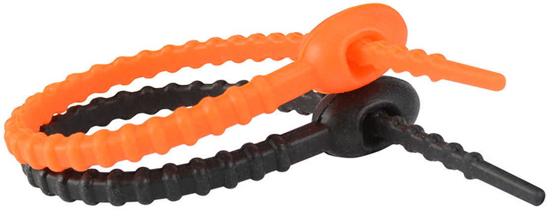 UST Snake TIES 6 Pack 3Black/3 Orange 8" .2Oz