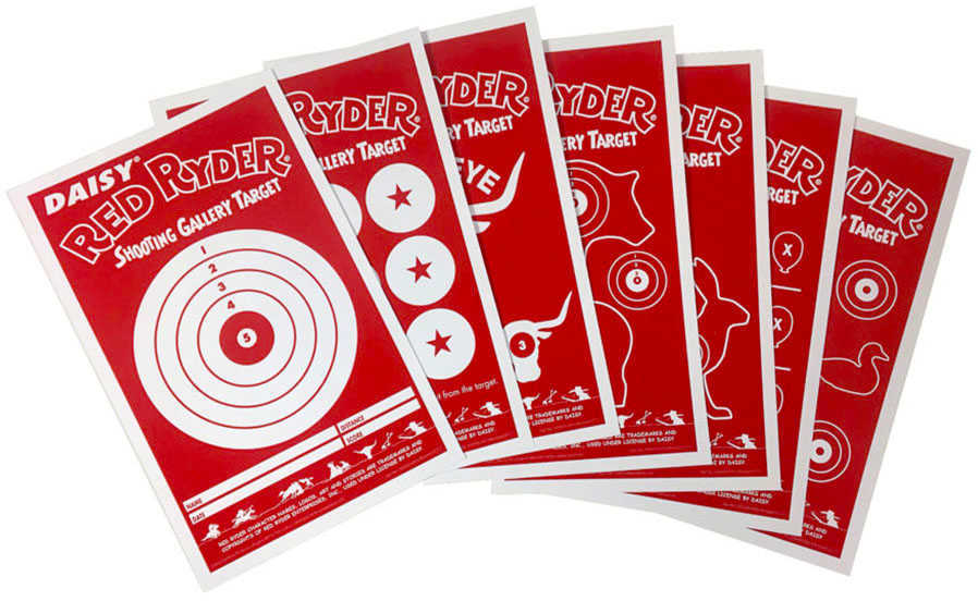 Daisy Red Ryder Gallery Targets Paper Target 25 Count 993165-306