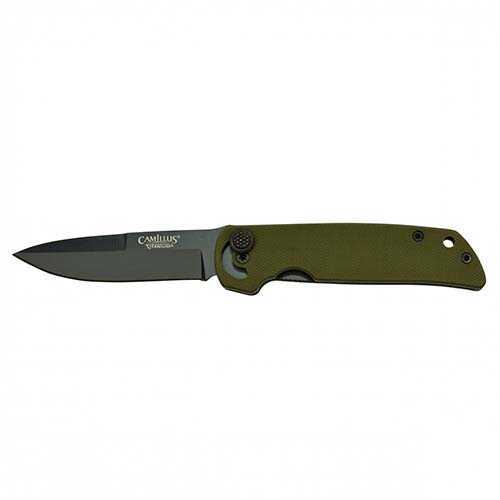 Camillus CUDA Mini 6.75 inch Folder 3 Blade Drab Green