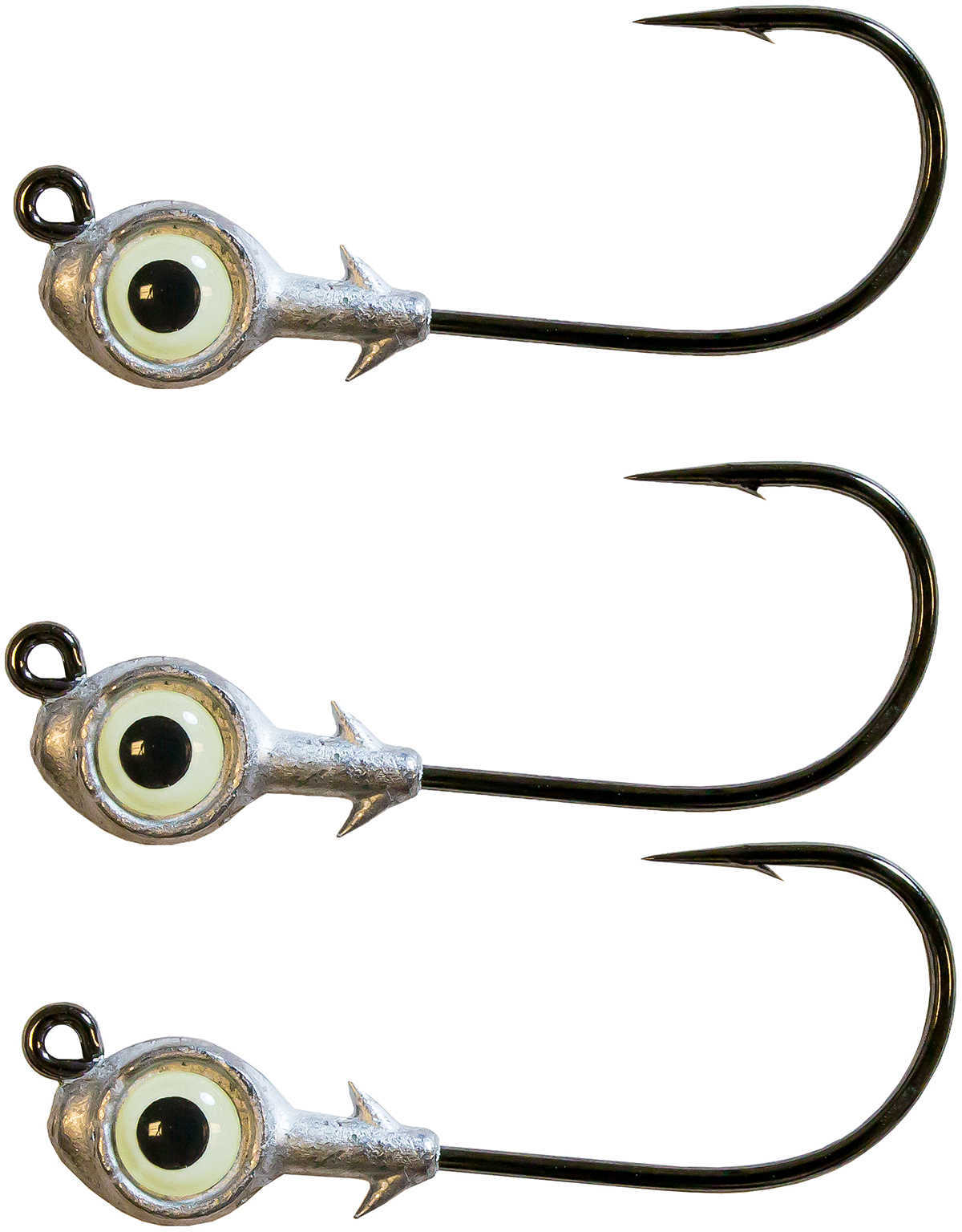 ZMAN REDFISHEYE JIGHD 3PK 1/8 GLOW