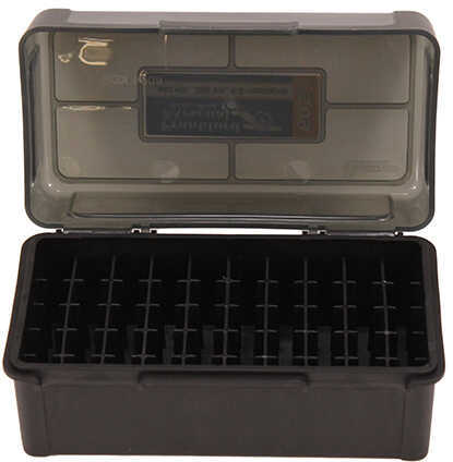 Battenfeld Hinge-Top Ammo Box 40 S&W 45 ACP 357 Mag Black High Density Polymer 50Rd