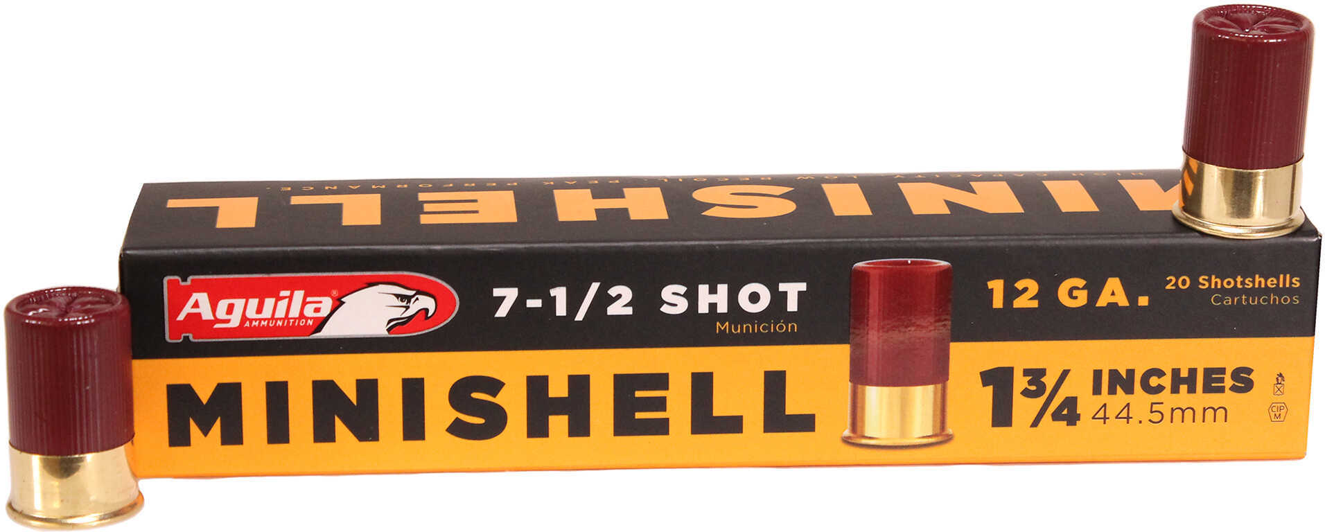 12 Gauge 1 3/4" Lead 7-1/2  5/8 oz 20 Rounds Aguila Shotgun Ammunition