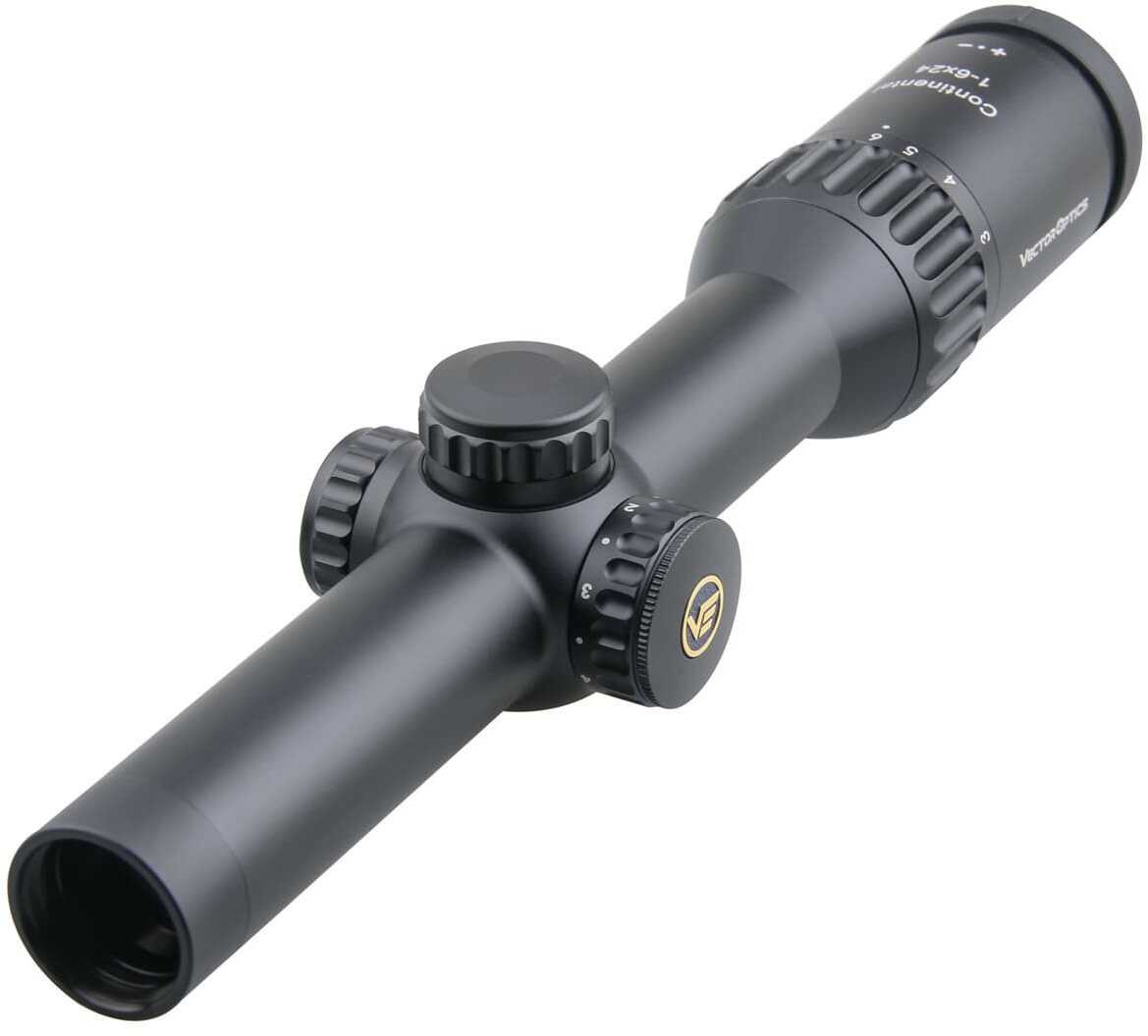 Vector Optics Continental 1-6x24IR 30mm Tube Illuminated Center Dot Reticle Scope