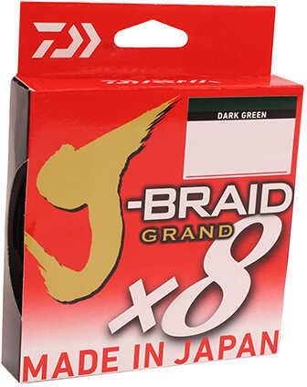 J-BRAID GRAND X8 20lb 150yd DARK GREEN Model: JBGD8U20-150DG