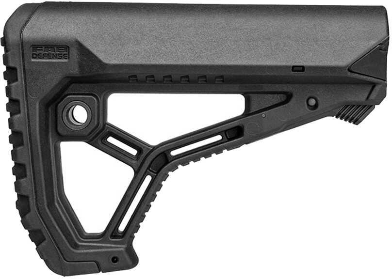 FAB Defense GL-Core Tactical Forward Stock Mil-Spec And Commercial Tubes Cheek Weld Butt-Pad Fits Ar Rifles Blk