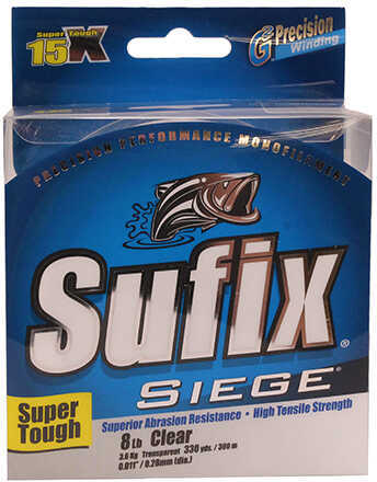 SUFIX SIEGE 8 LB CLEAR - 330 YDS