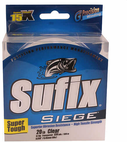 SUFIX SIEGE 20 LB CLEAR - 330 YDS