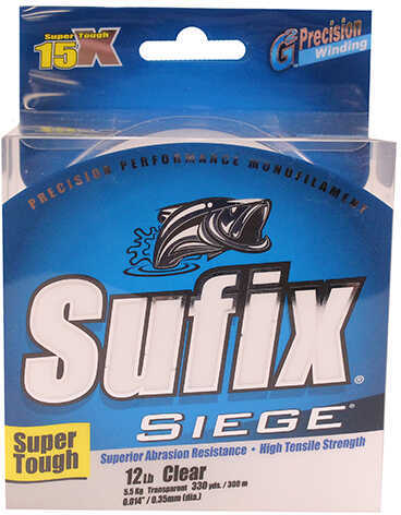 SUFIX SIEGE 12 LB CLEAR - 330 YDS