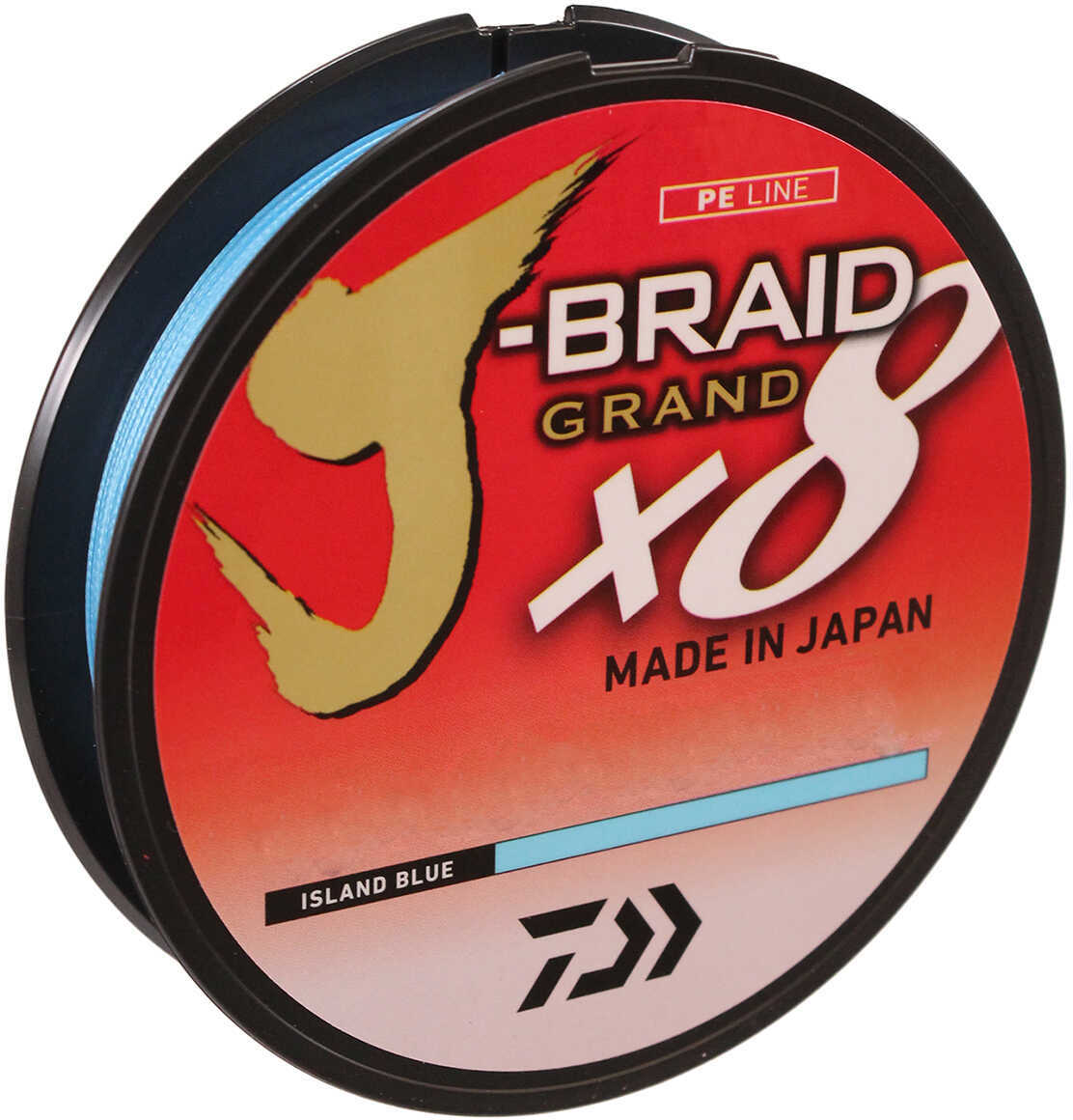 J-BRAID GRAND X8 40lb 150yd ISLAND BLUE Model: JBGD8U40-150IB
