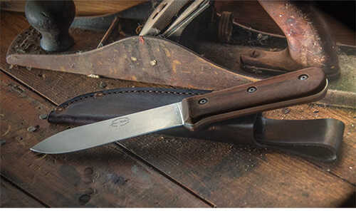 KA-BAR Becker KEPHART Knife 5.12" BLD WLNT HNDLE LTHR SHTH