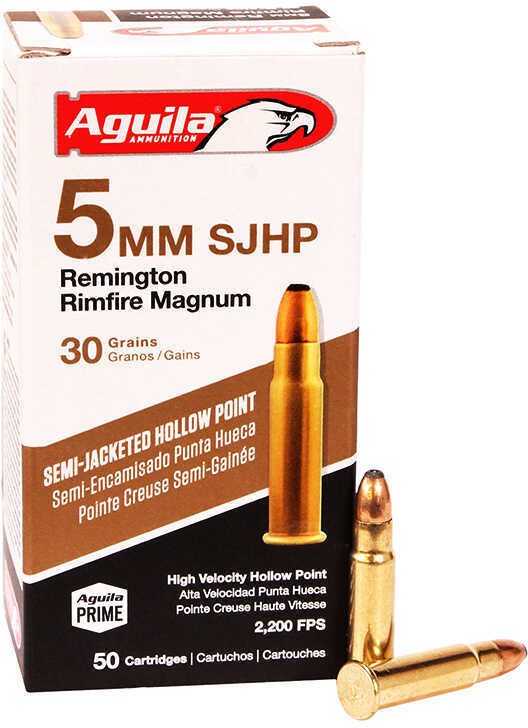 5mm Rem 30 Grain Hollow Point 50 Rounds Aguila Ammunition 5mm Remington