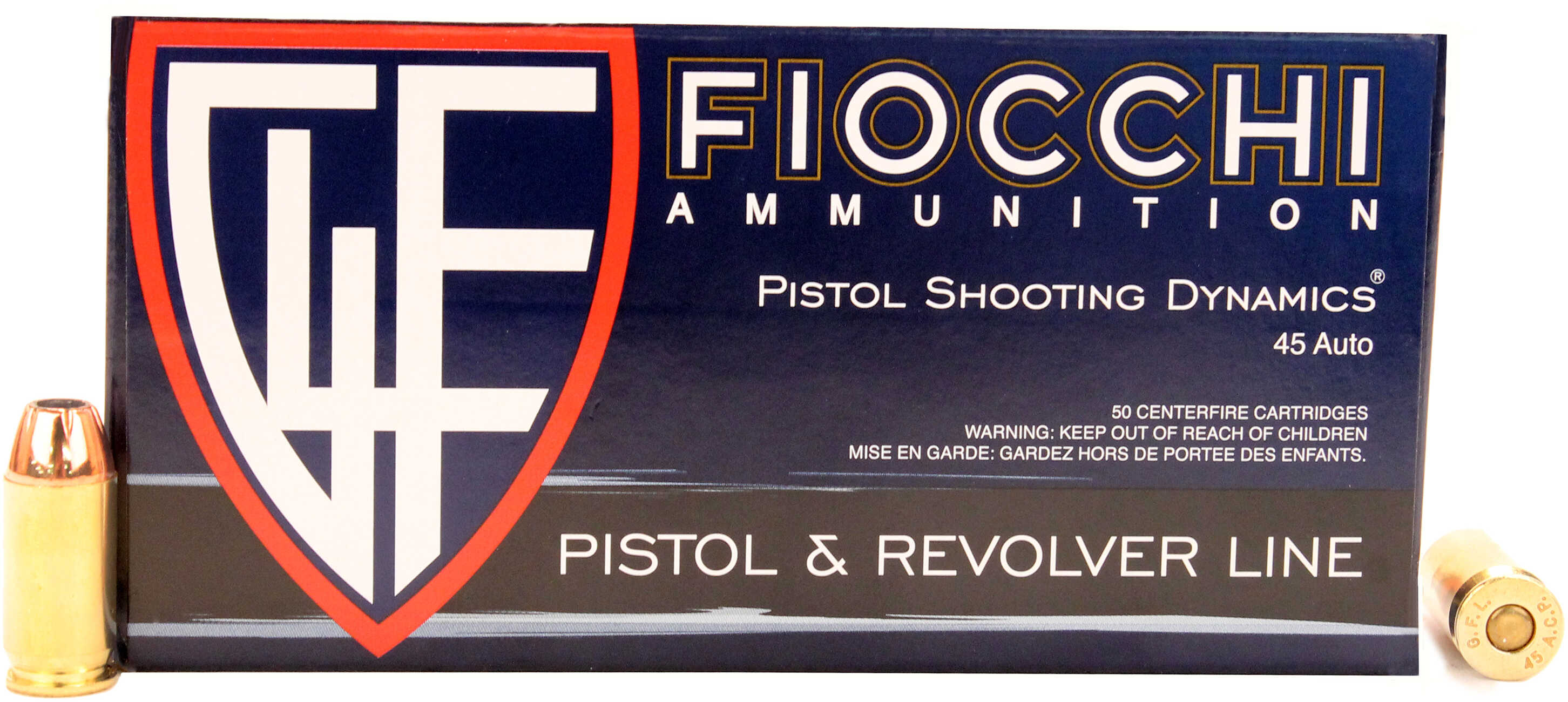 45 ACP 230 Grain Hollow Point 50 Rounds Fiocchi Ammunition
