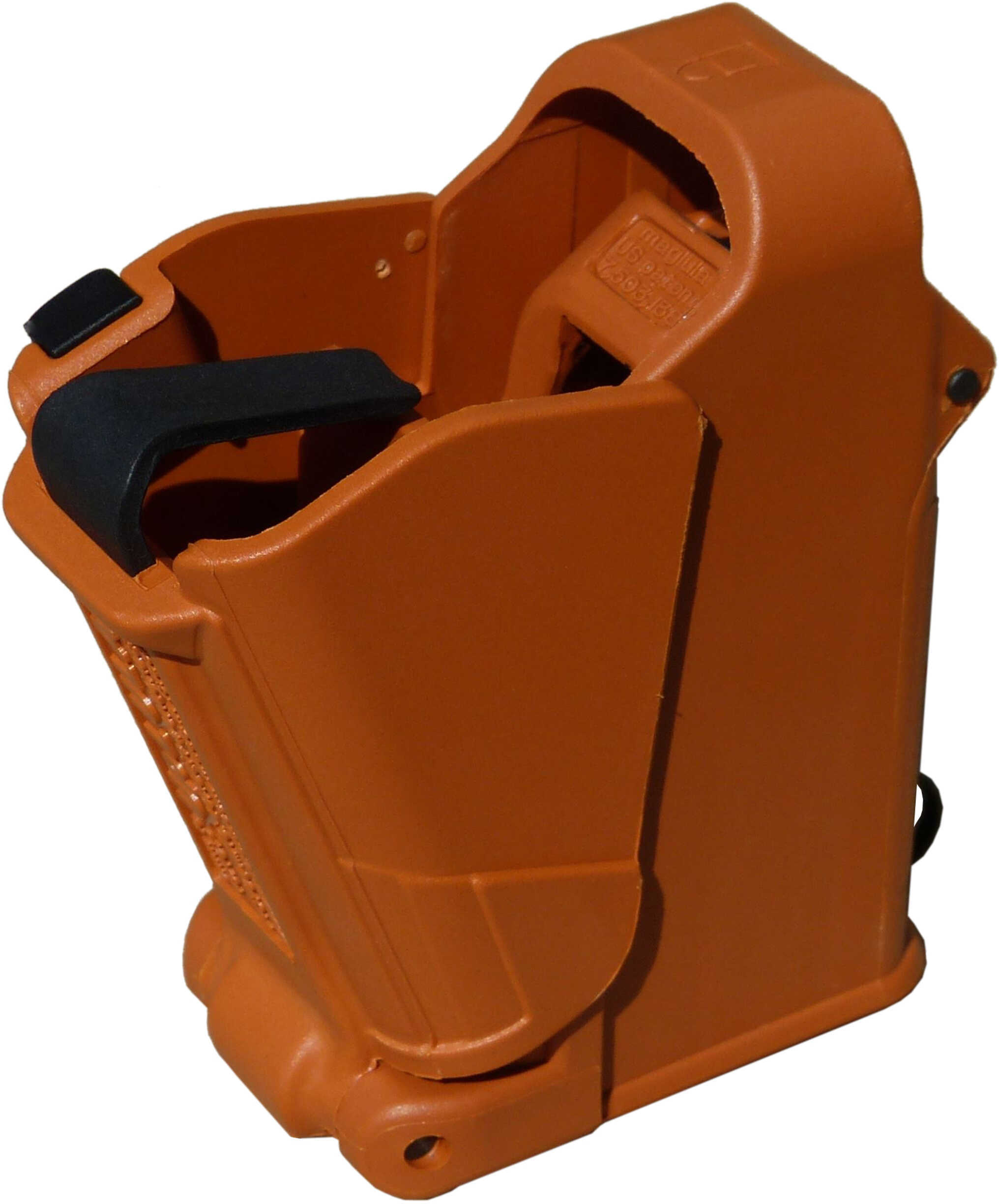 Maglula UpLULA Universal PisTol Mag Loader/UnLoader 9mm To .45 Cal - Orange Brown