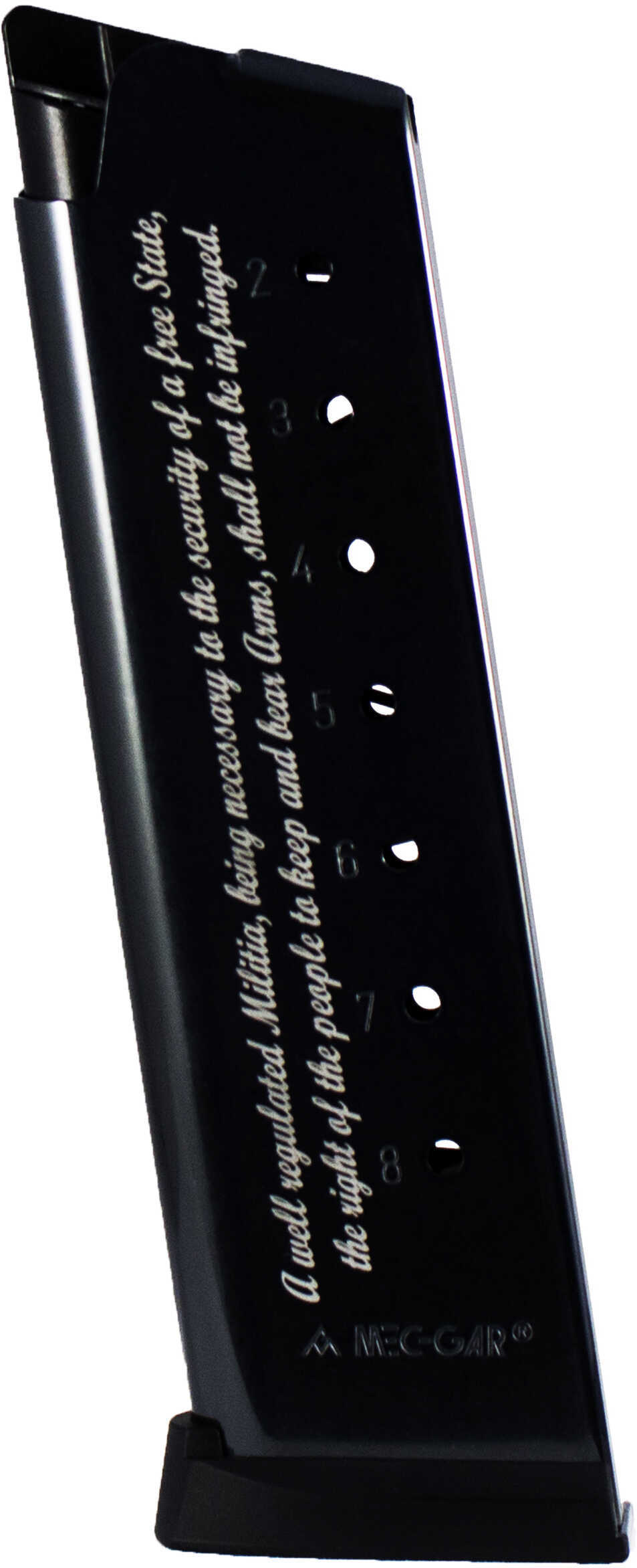 MECGAR 1911 45ACP 8Rd 2Nd AMMENdMENT Engraved